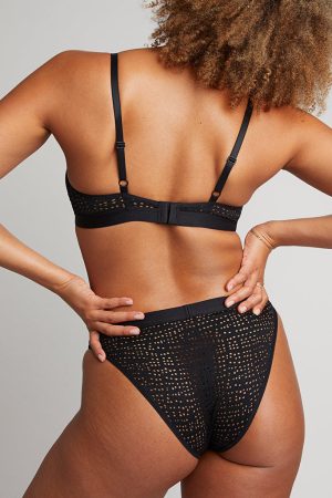 Eyelet Lace Cutout Bra