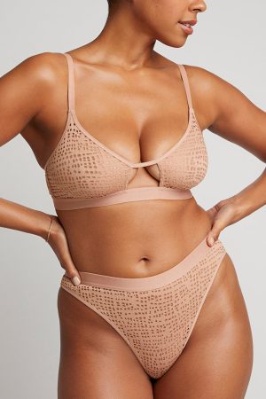 Eyelet Lace Cutout Bra
