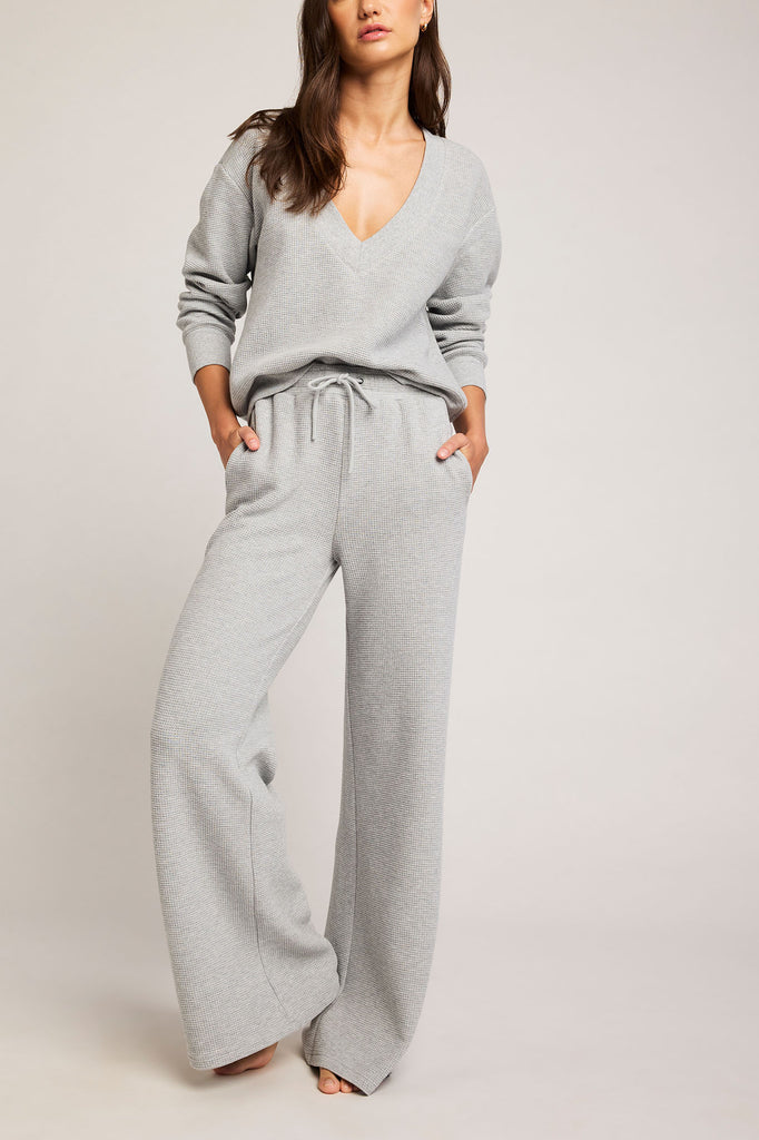 Waffle Knit Track Pant