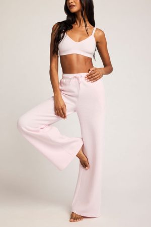 Waffle Knit Track Pant