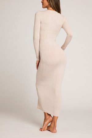 Whipped Henley Dress